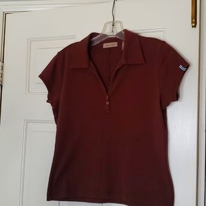 I.E. RELAXED BROWN COTTON TEE, SIZE M